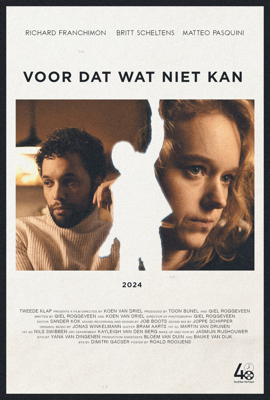 Filmposter for Voor Dat Wat Niet Kan